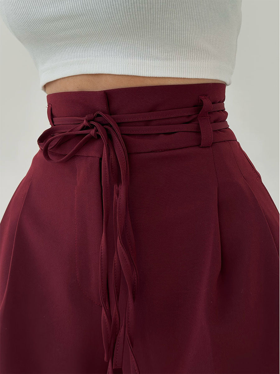 CELEST - WIDE LEG HIGH-RISE PANTS