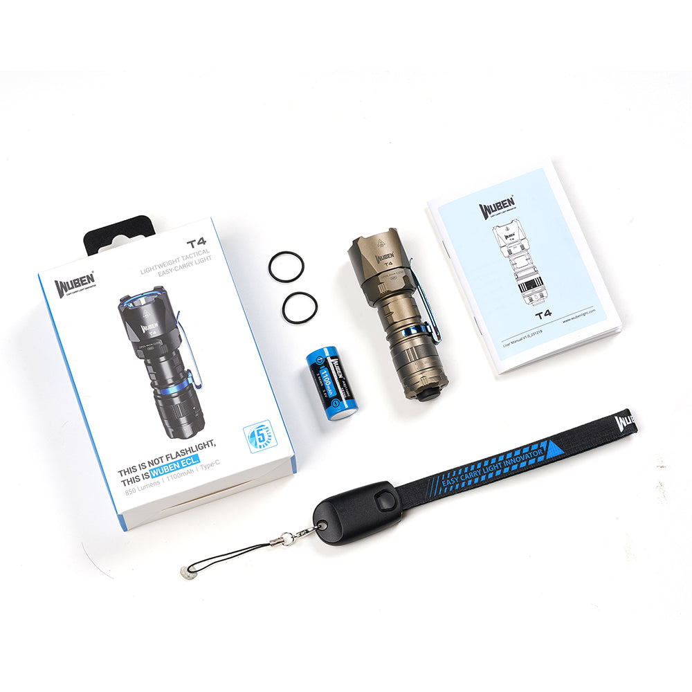 Wuben T4 NightStrike™ | Portable Tactical Flashlight