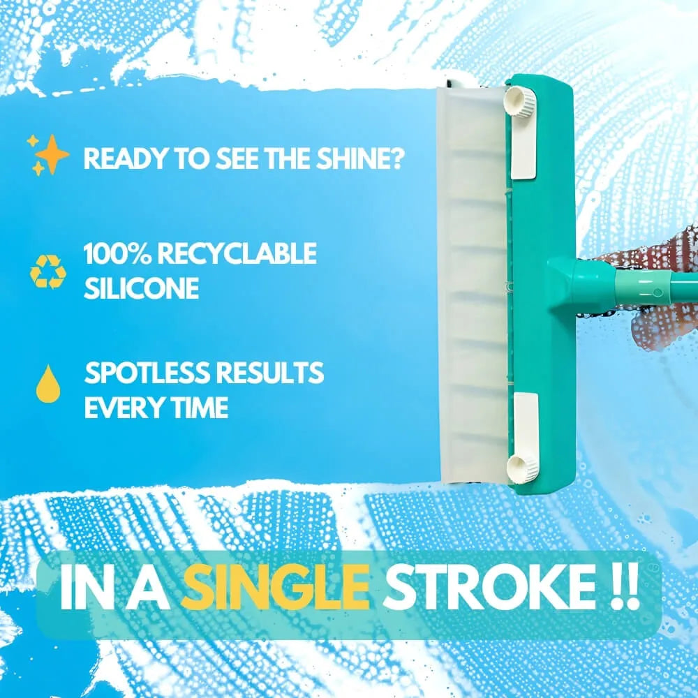 AquaBLADE™ PureSwipe Pro | Recyclable Silicone Window Squeegee Kit