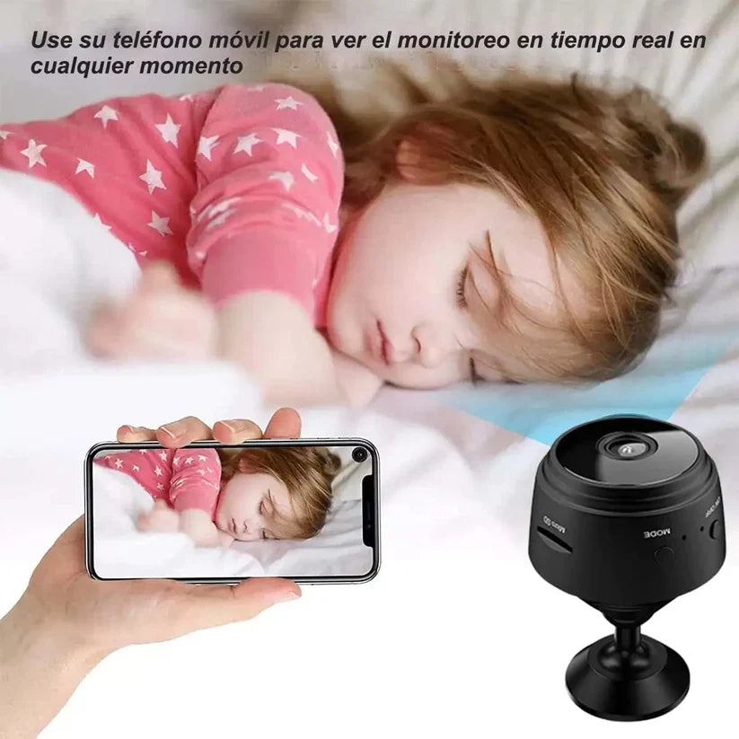 MINI MAX© WIRELESS WIRELESS WIRELESS WIDE SPY CAMERA with WiFi and HD Recording