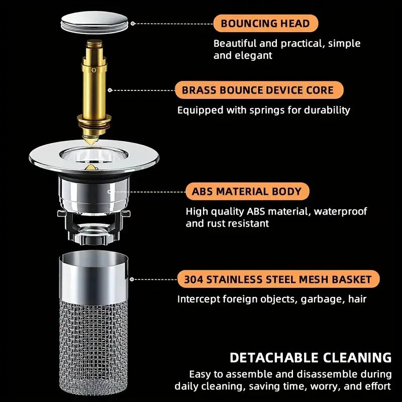Filter – Keep your sink clear with no plumber needed!