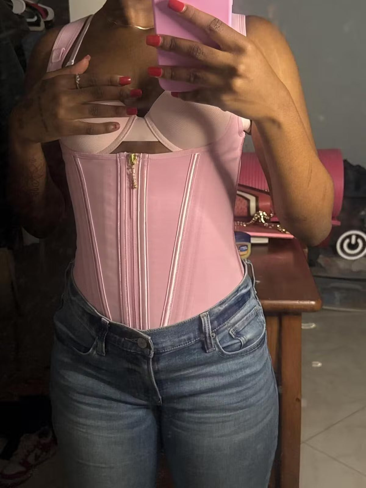 Zip & Breasted Body Shaper Tank Top