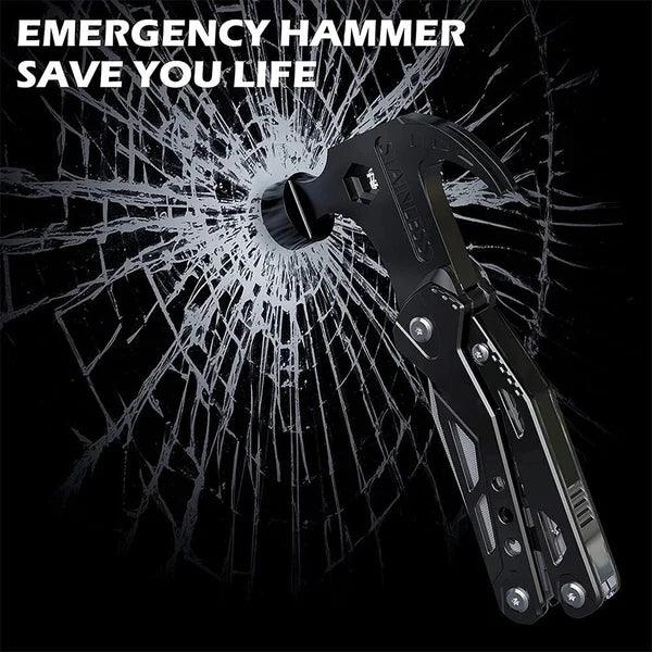 Multifunctional 14 in 1 Stainless Steel Hammer, be ready for any task.