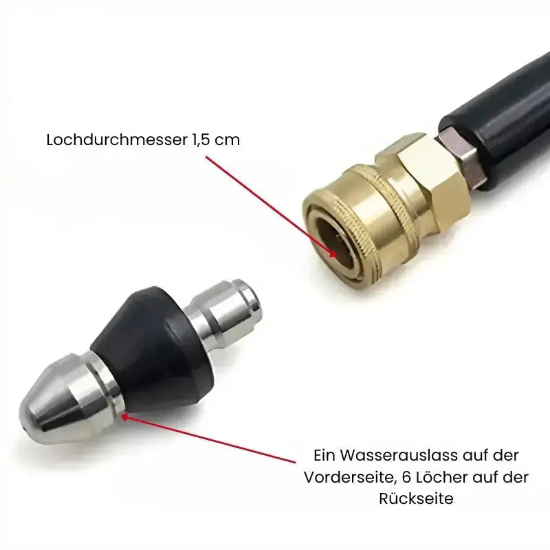 Dredge high-pressure cleaning nozzle – clear blockages in seconds!