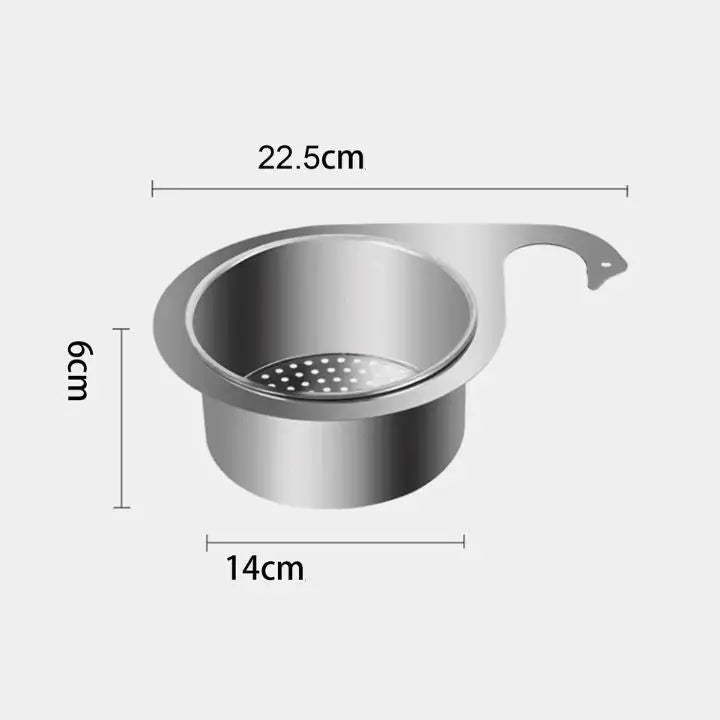 1+1 Free | Stainless Steel Swan Sink Drain Strainer Basket