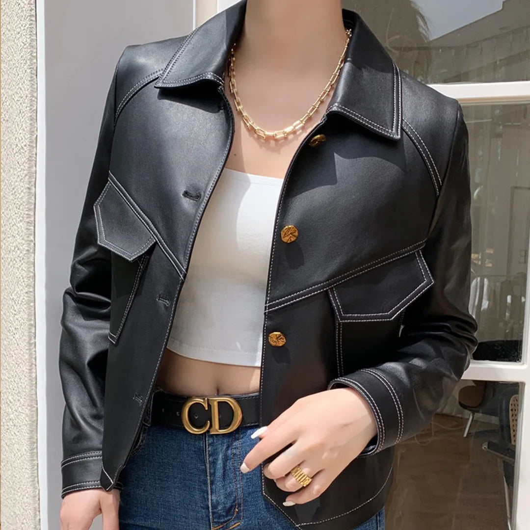 Olivia Fitted Jacket | Collared Button Front Jacket