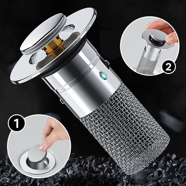Filter – Keep your sink clear with no plumber needed!