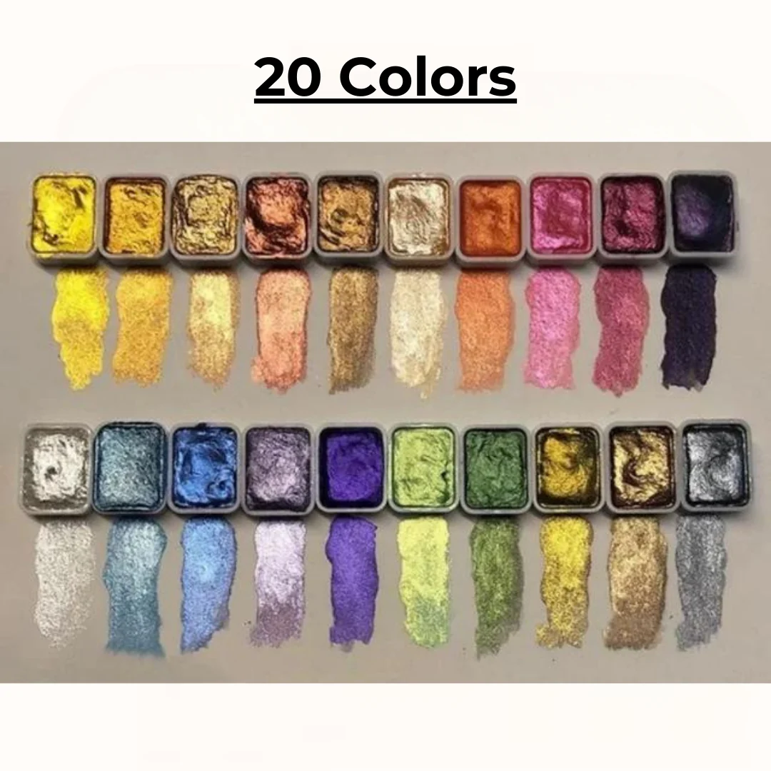 Pearlescent watercolor – Intense brilliance and radiant shades