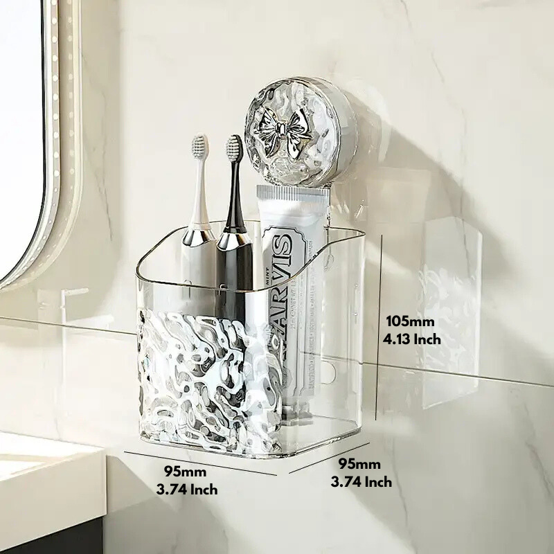 Practical wall shelf without drilling for bathroom
