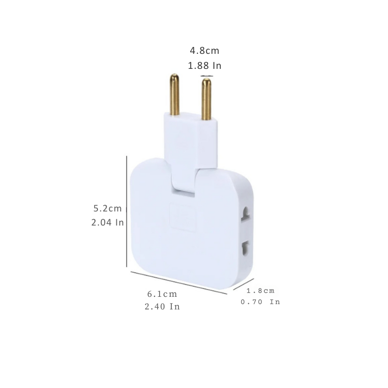 Compact, elegant universal power strip