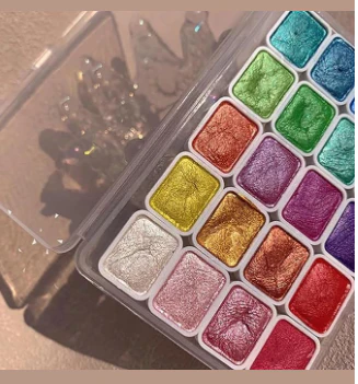 Pearlescent watercolor – Intense brilliance and radiant shades