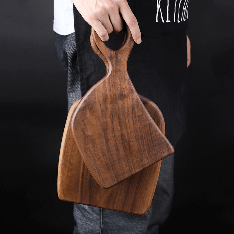 Walnut Wood Cutting Board with Rounded Handle