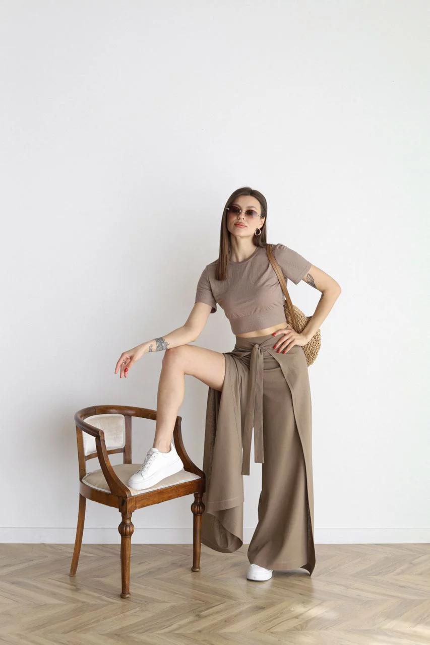 Lina™ – Wide-cut linen trousers