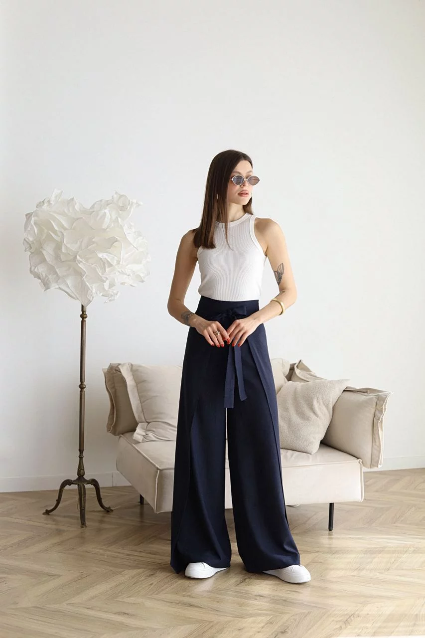 Lina™ – Wide-cut linen trousers