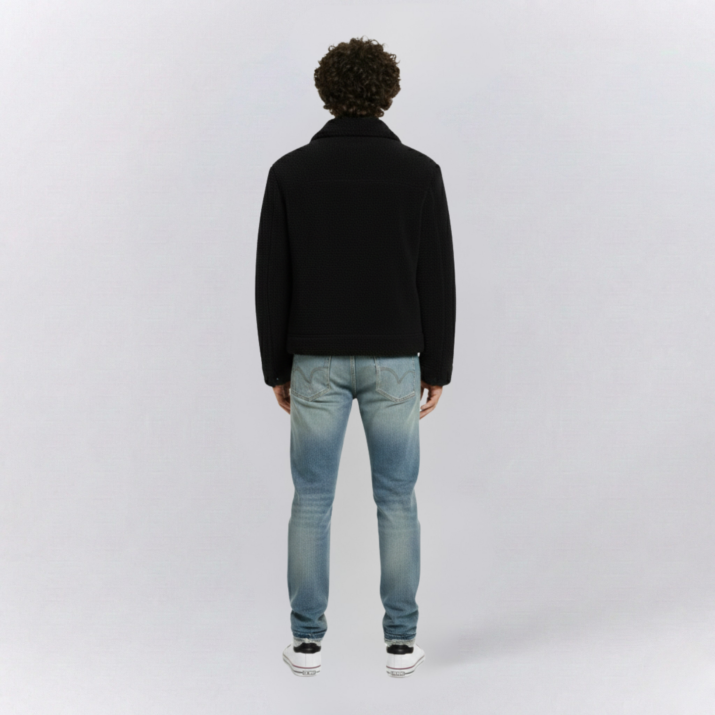 Oscar Relaxed Fit Sherpa Jacket | Collared Button Front Sherpa Jacket
