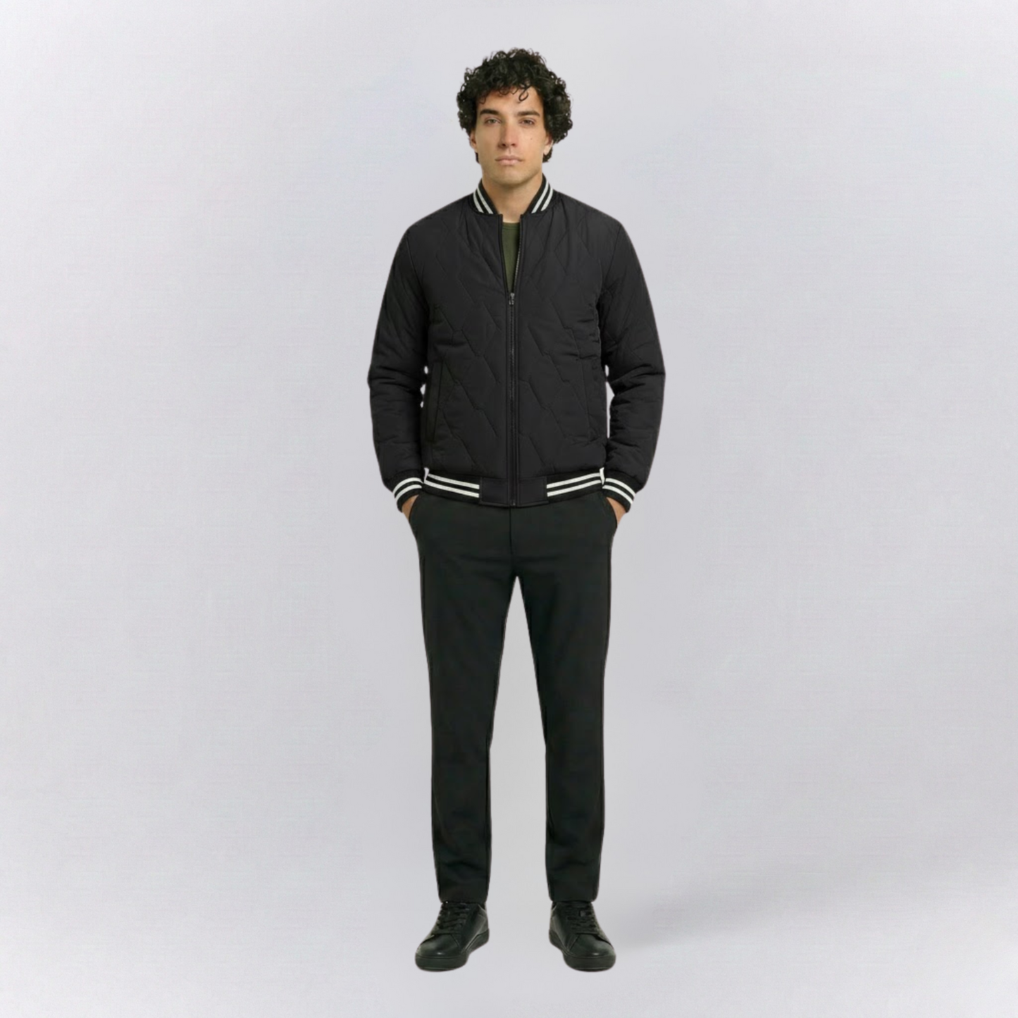 Quilted Varsity Multicolor Jacket
