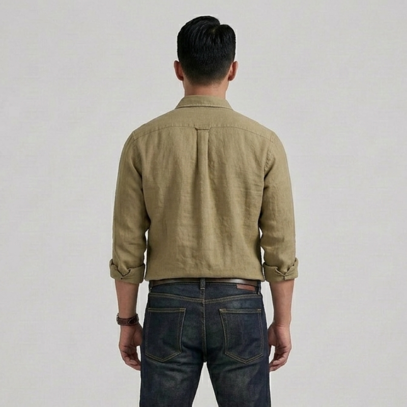Lincoln Relaxed Button-Down Shirt with Chest Pockets