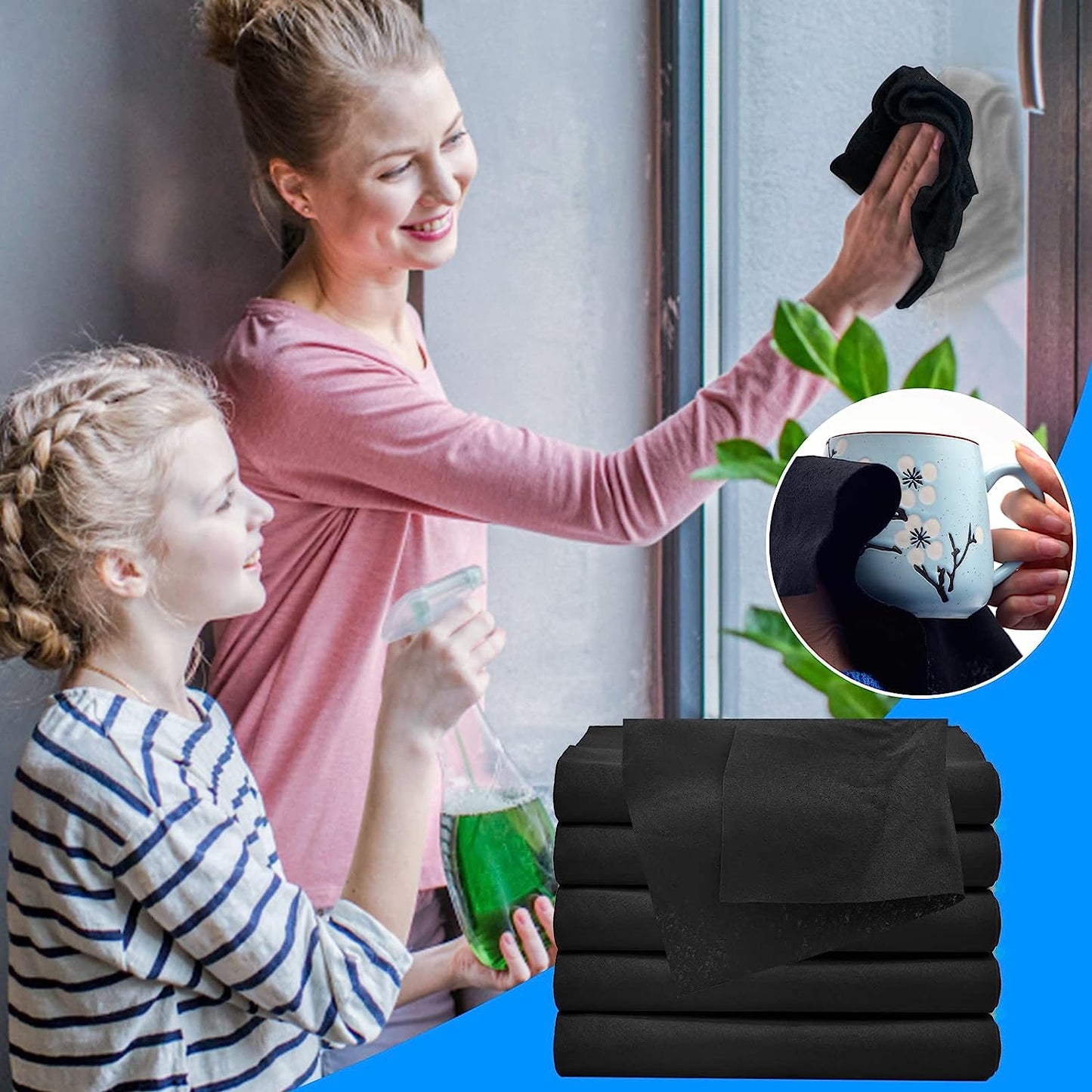 (5+5 free) GiantWipes™ Clean without streaks and fluff! (50% discount)