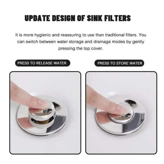 Filter – Keep your sink clear with no plumber needed!
