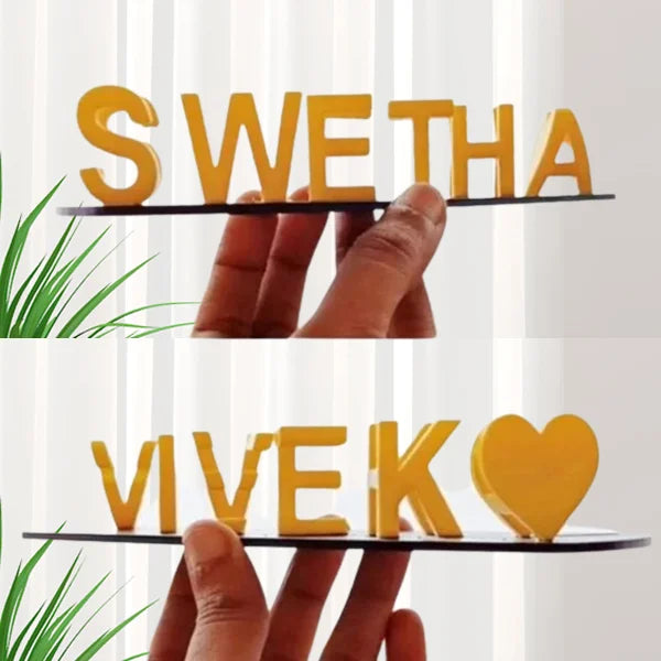 Doppelname Illusion Love 3D printed as a cute gift