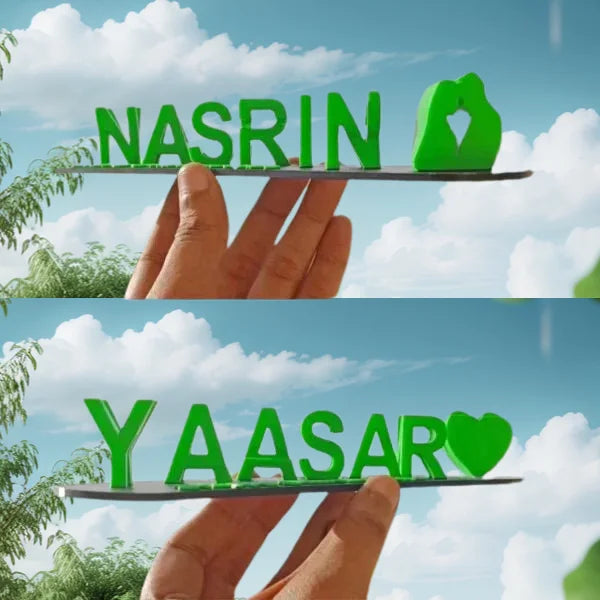 Doppelname Illusion Love 3D printed as a cute gift