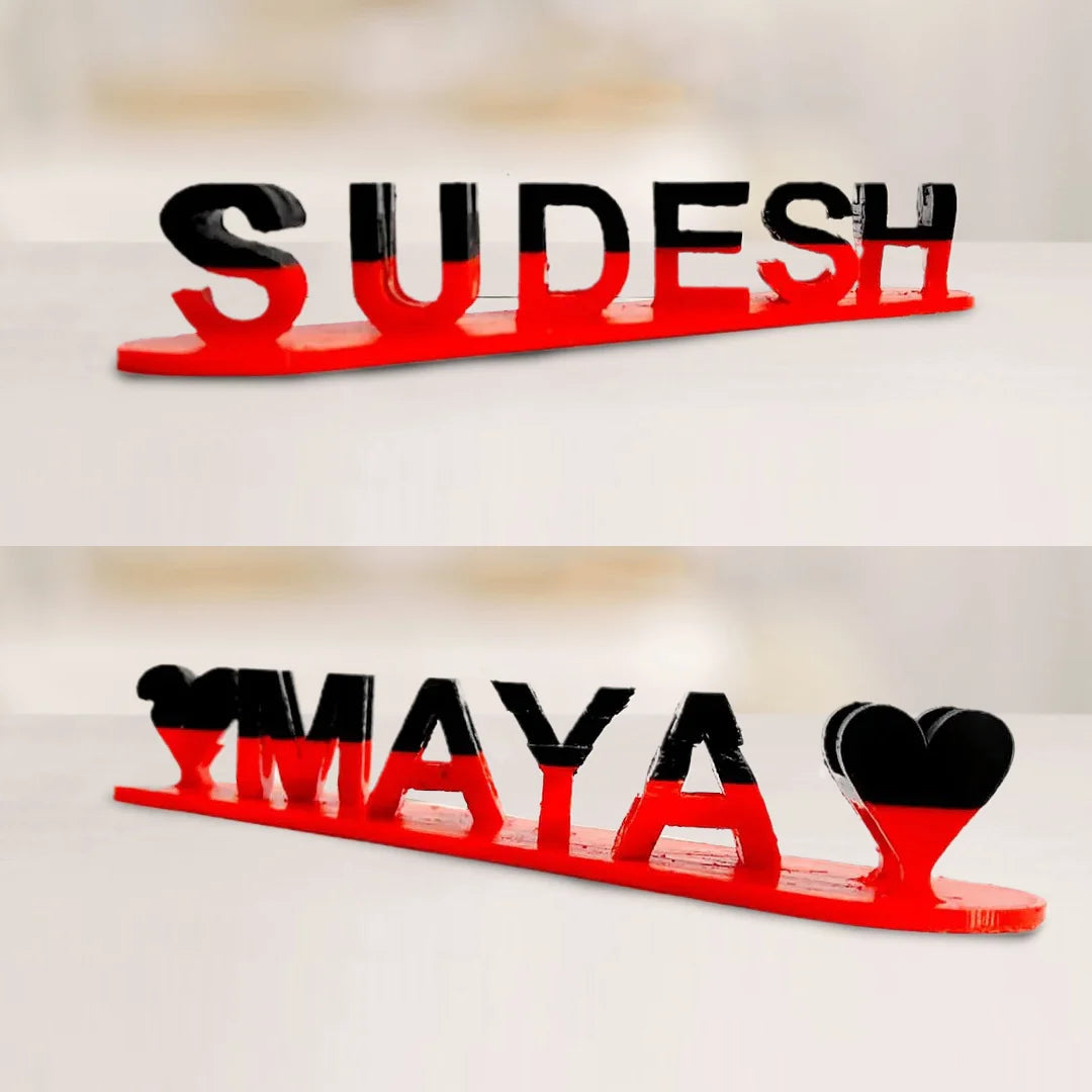 Doppelname Illusion Love 3D printed as a cute gift