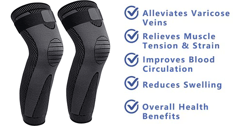 Self-heating knee brace: rapid pain relief