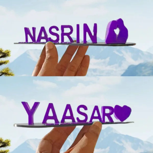 Doppelname Illusion Love 3D printed as a cute gift