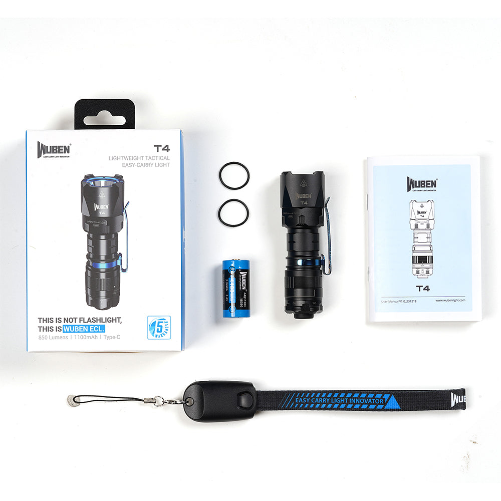 Wuben T4 NightStrike™ | Portable Tactical Flashlight