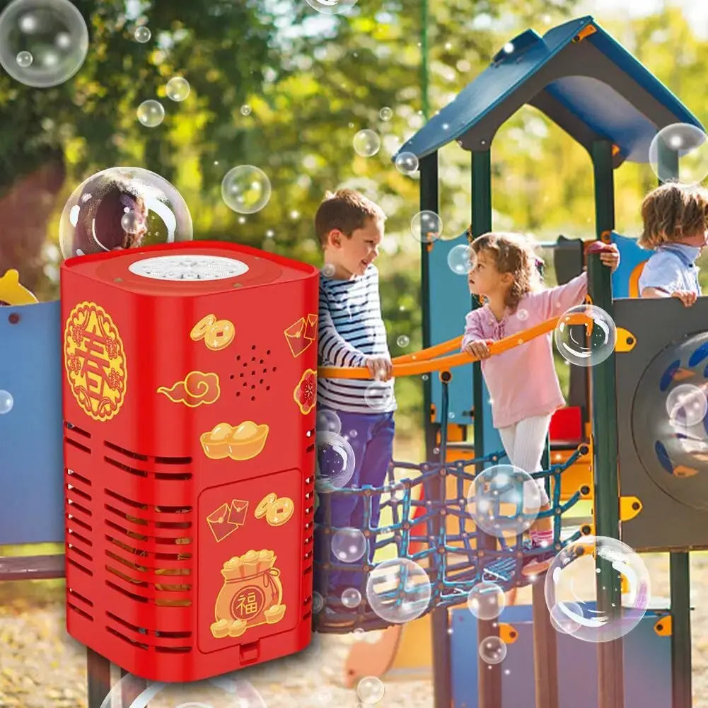 Illuminated bubble machine for magical moments