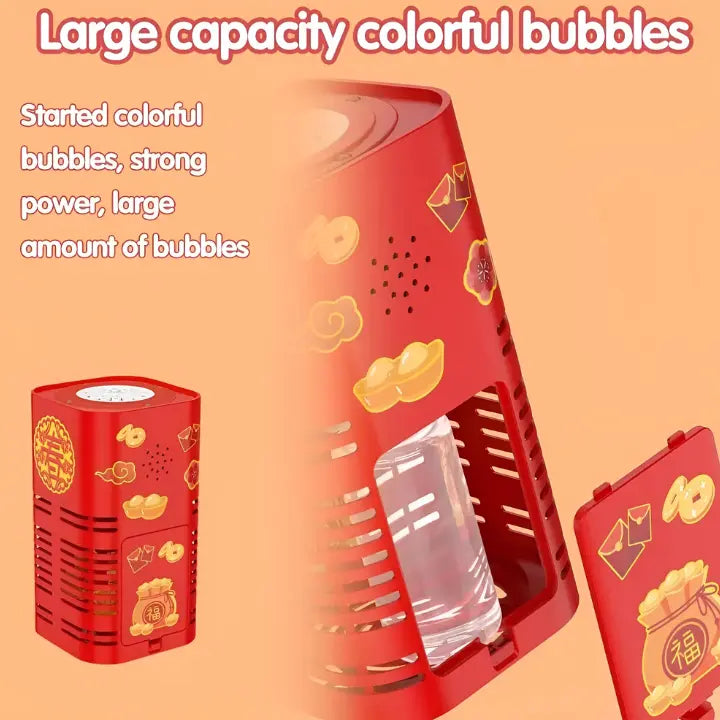 Illuminated bubble machine for magical moments
