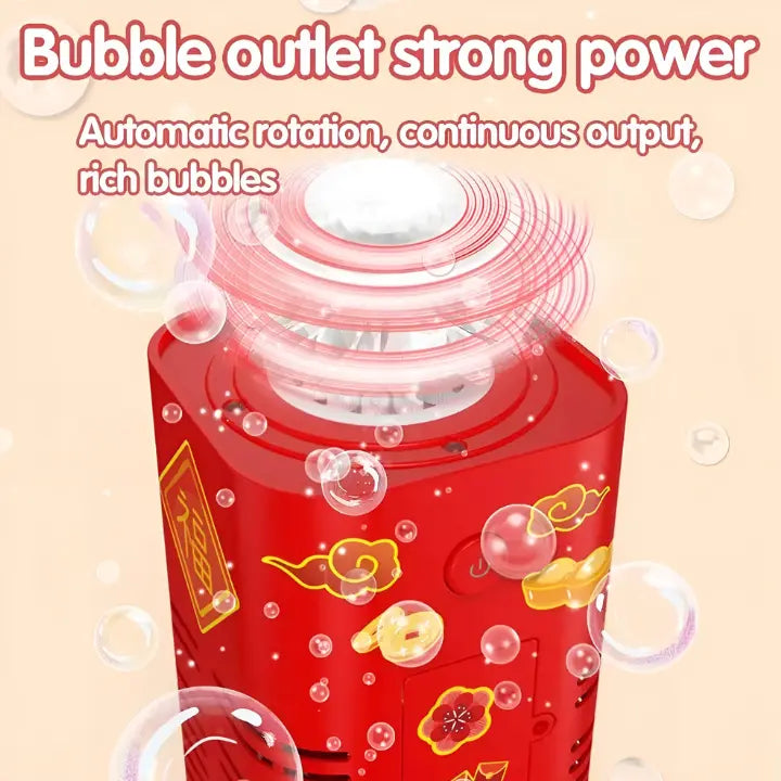 Illuminated bubble machine for magical moments