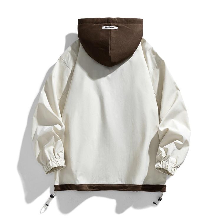 Noah Oversized Layered Hooded Jacket | Drawstring Pockets Jacket