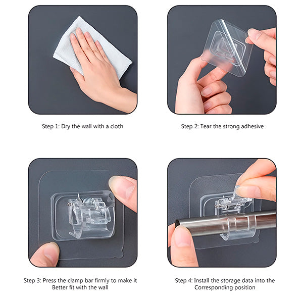 Practical hooks for easy, tidy storage (x4)