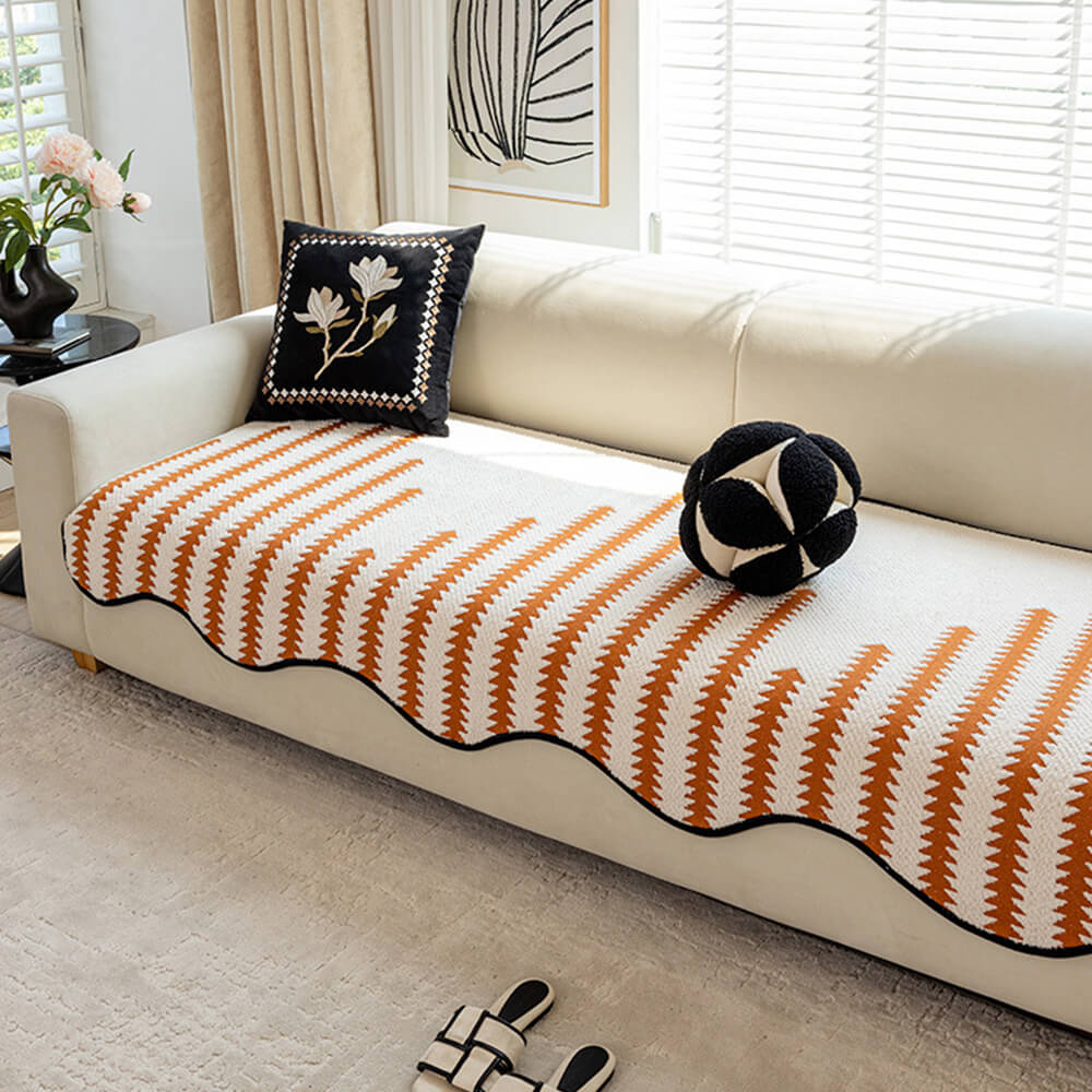 Wavelle LuxeCover™ | Couch Cover with Wavy Edges