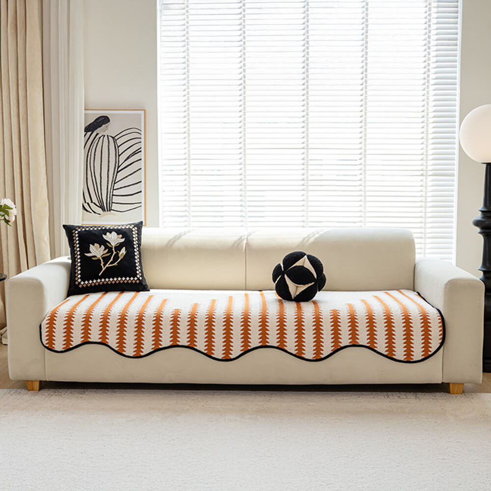 Wavelle LuxeCover™ | Couch Cover with Wavy Edges