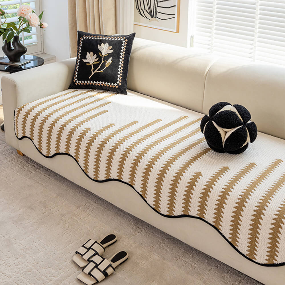 Wavelle LuxeCover™ | Couch Cover with Wavy Edges