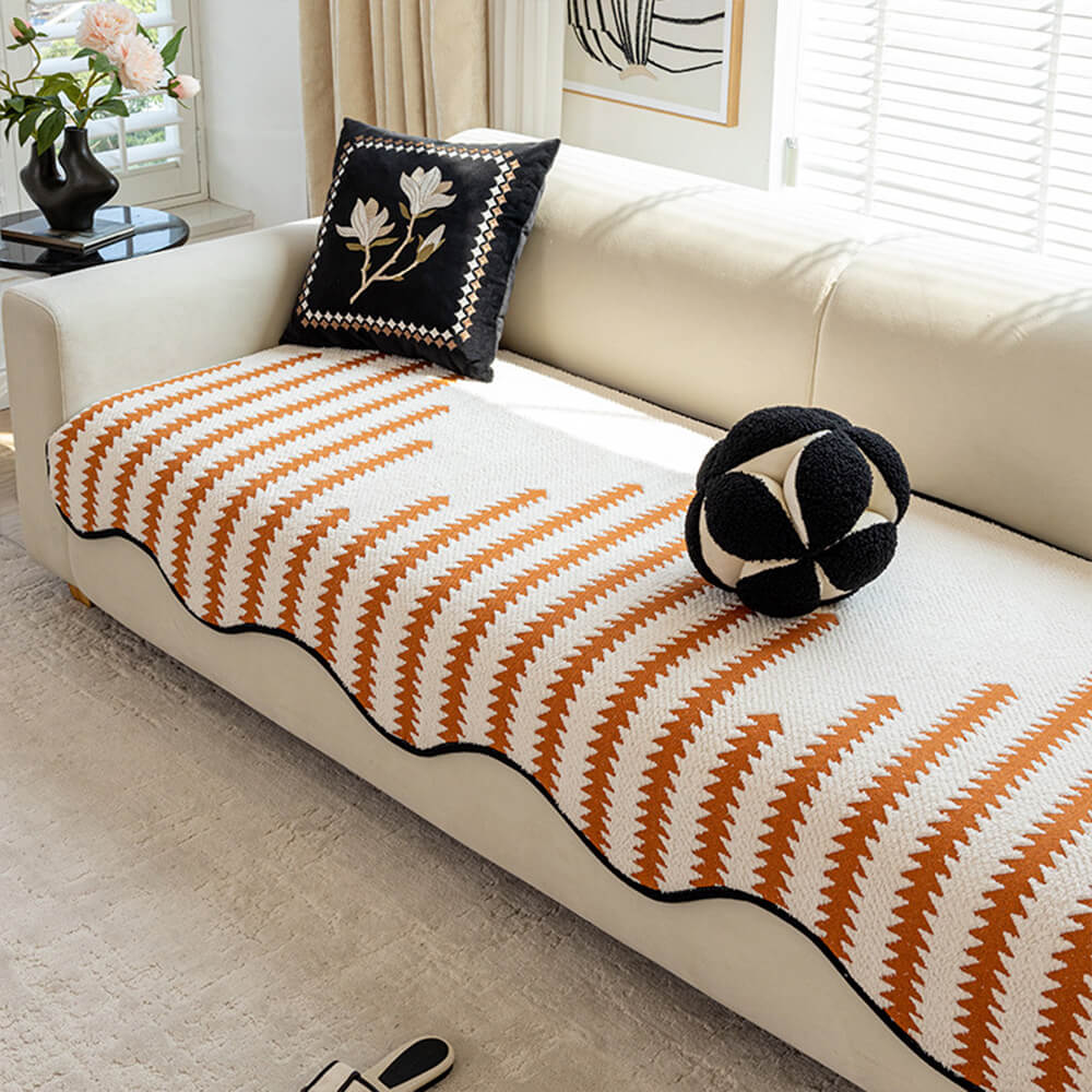 Wavelle LuxeCover™ | Couch Cover with Wavy Edges