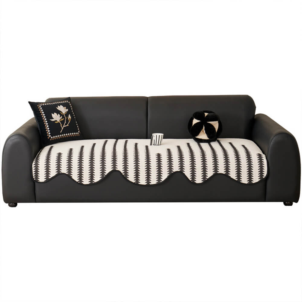 Wavelle LuxeCover™ | Couch Cover with Wavy Edges