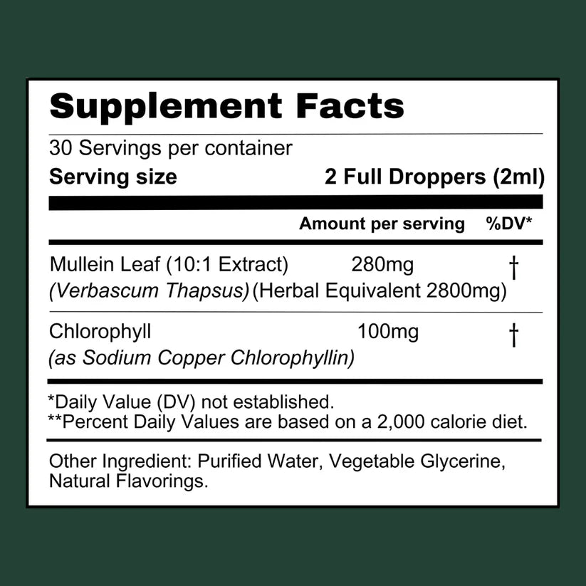 Mullein + Chlorophyll | ChloroLung Fusion™