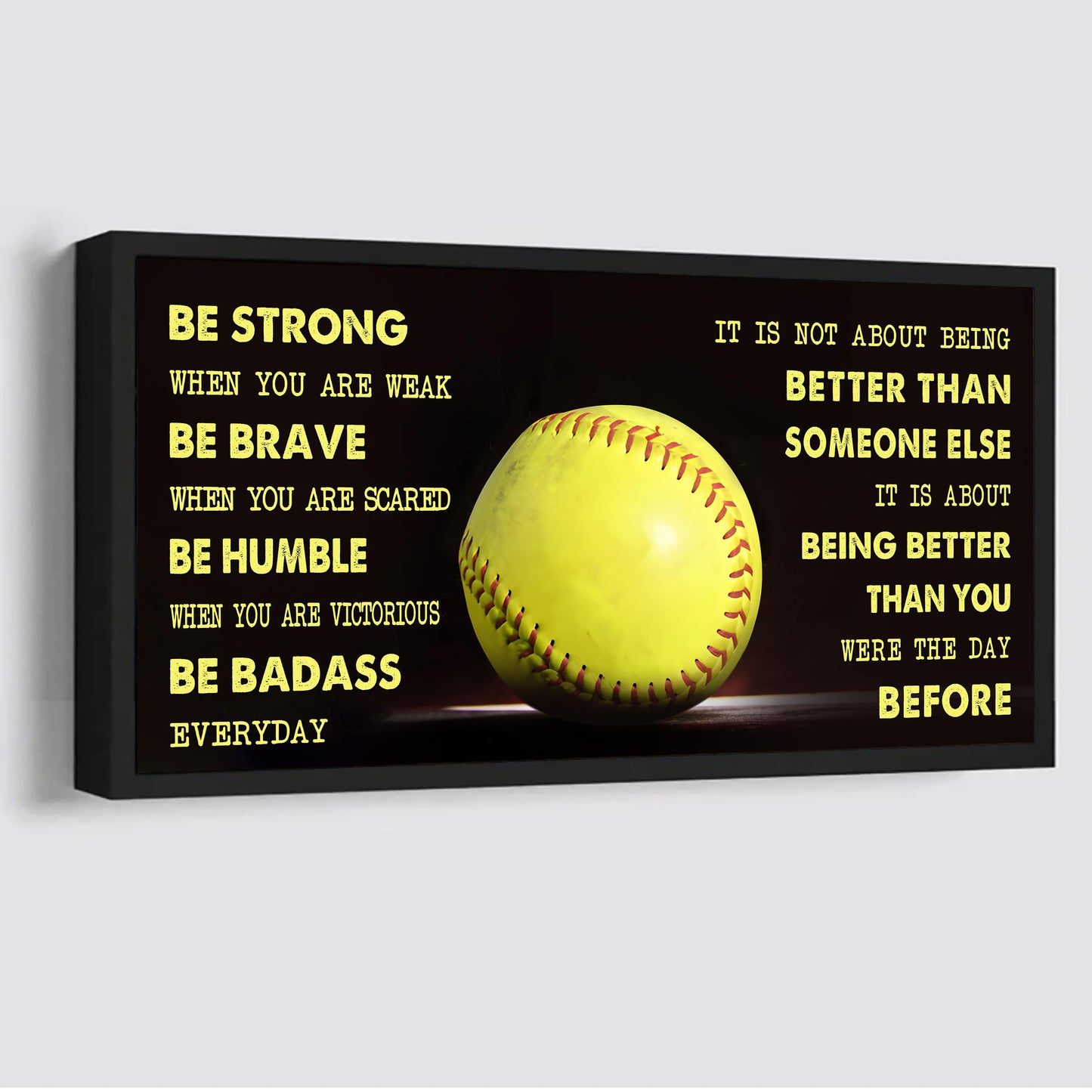 CourtKings™ Motivation Poster | It Is Not About Being Better Than Someone Else - Be Strong When You Are Weak