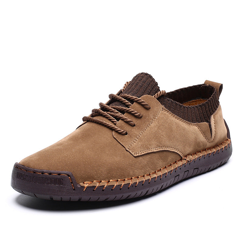 Oliver Comfort Fit Low-Top Moc-Toe Shoes | Lace-Up Solid Moc-Toe Shoes