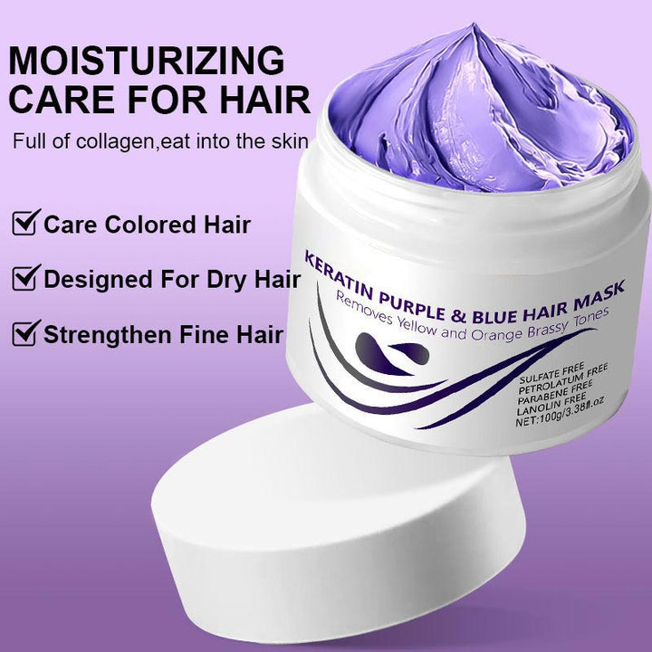 KeraGlow™ Keratin Purple Hair Mask