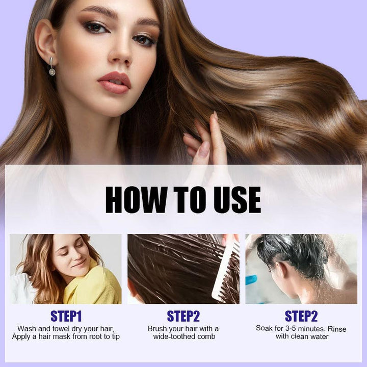 KeraGlow™ Keratin Purple Hair Mask