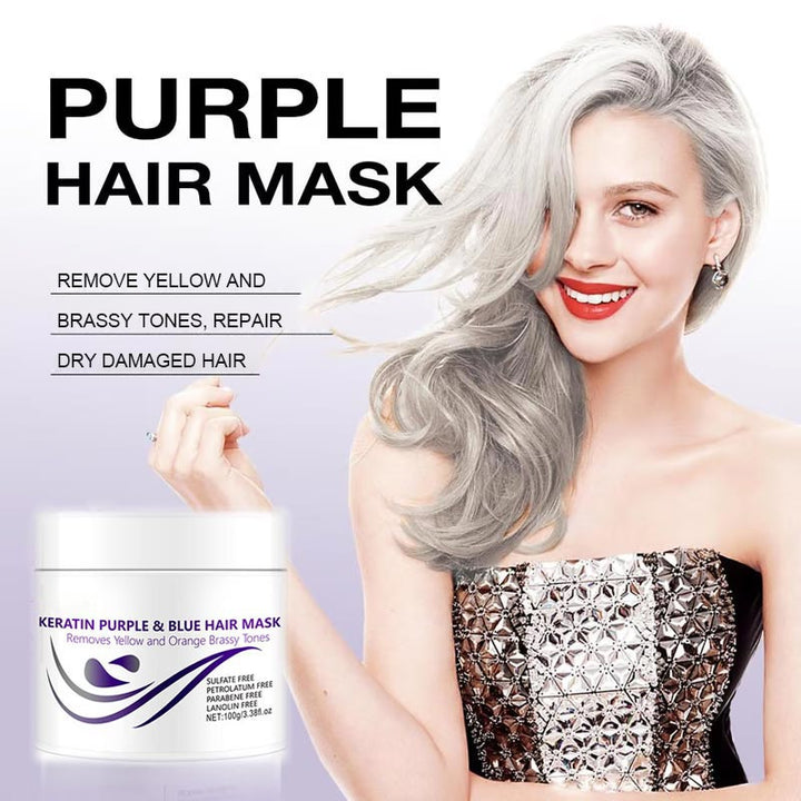 KeraGlow™ Keratin Purple Hair Mask