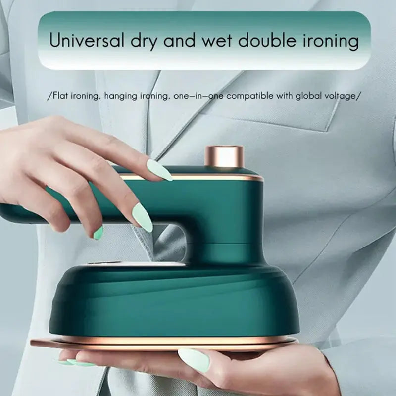 Compact 2-in-1 mini steam iron for effortless ironing