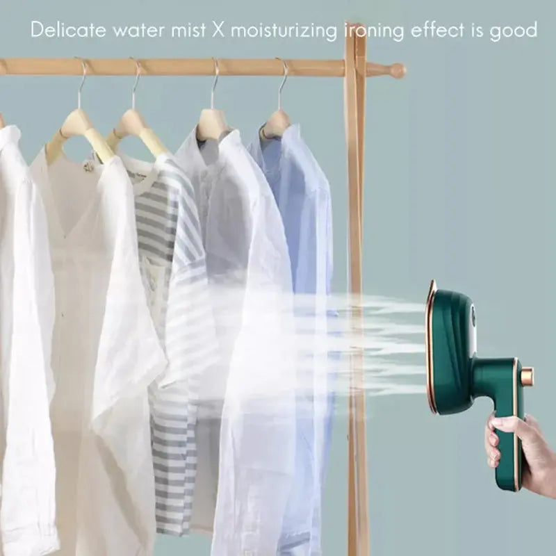 Compact 2-in-1 mini steam iron for effortless ironing