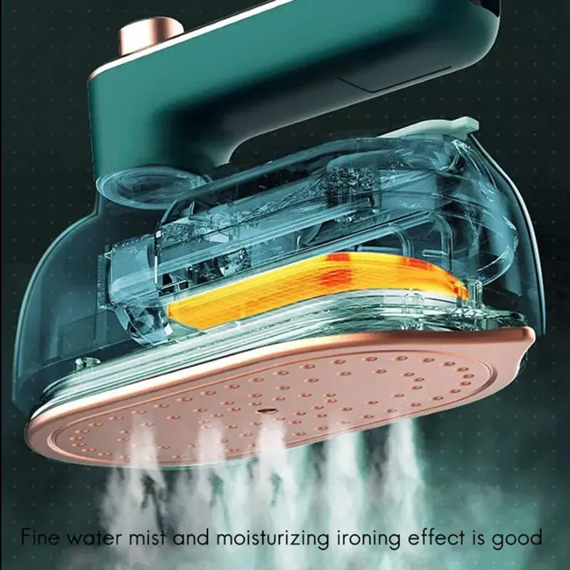 Compact 2-in-1 mini steam iron for effortless ironing