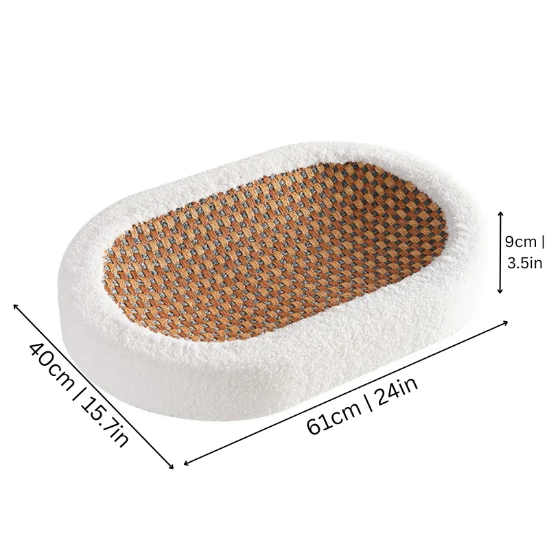 50% off | Cat Scratch Lounge™ - Plush cat bed with scratchable surface