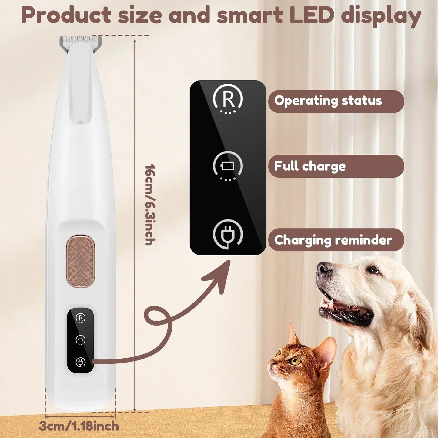 TrimmerPrecise™ stress-free grooming for your pet